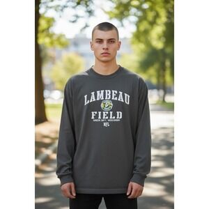 Men's‎ NFL Team Apparel Brand Sz. 2x Lambeau Field Shirt Gray Green Bay Packers